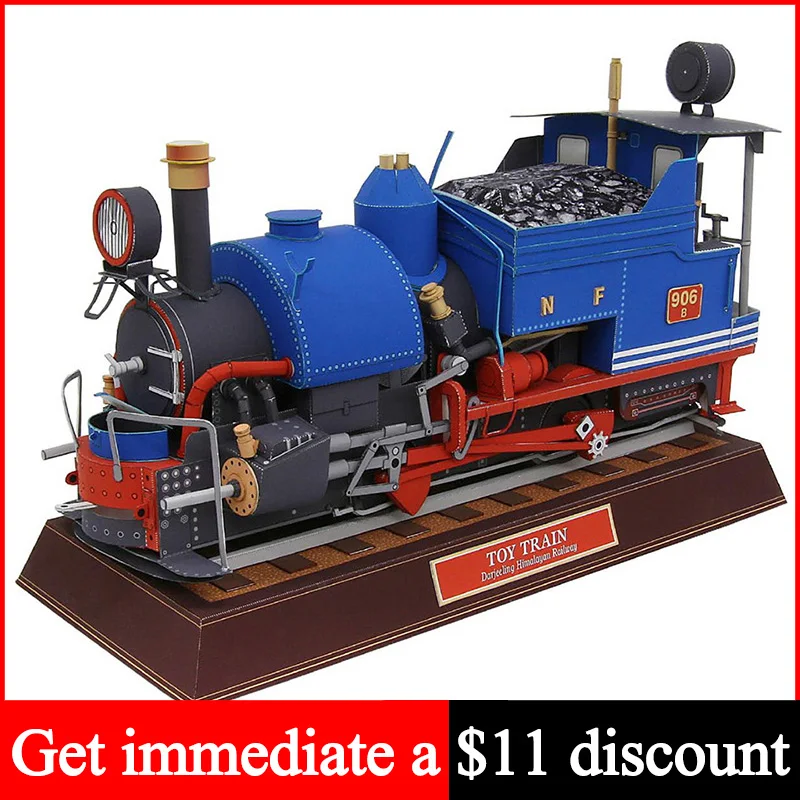Art Craft Cardboard - Classic Train Steam Locomotives Handmade Realistic