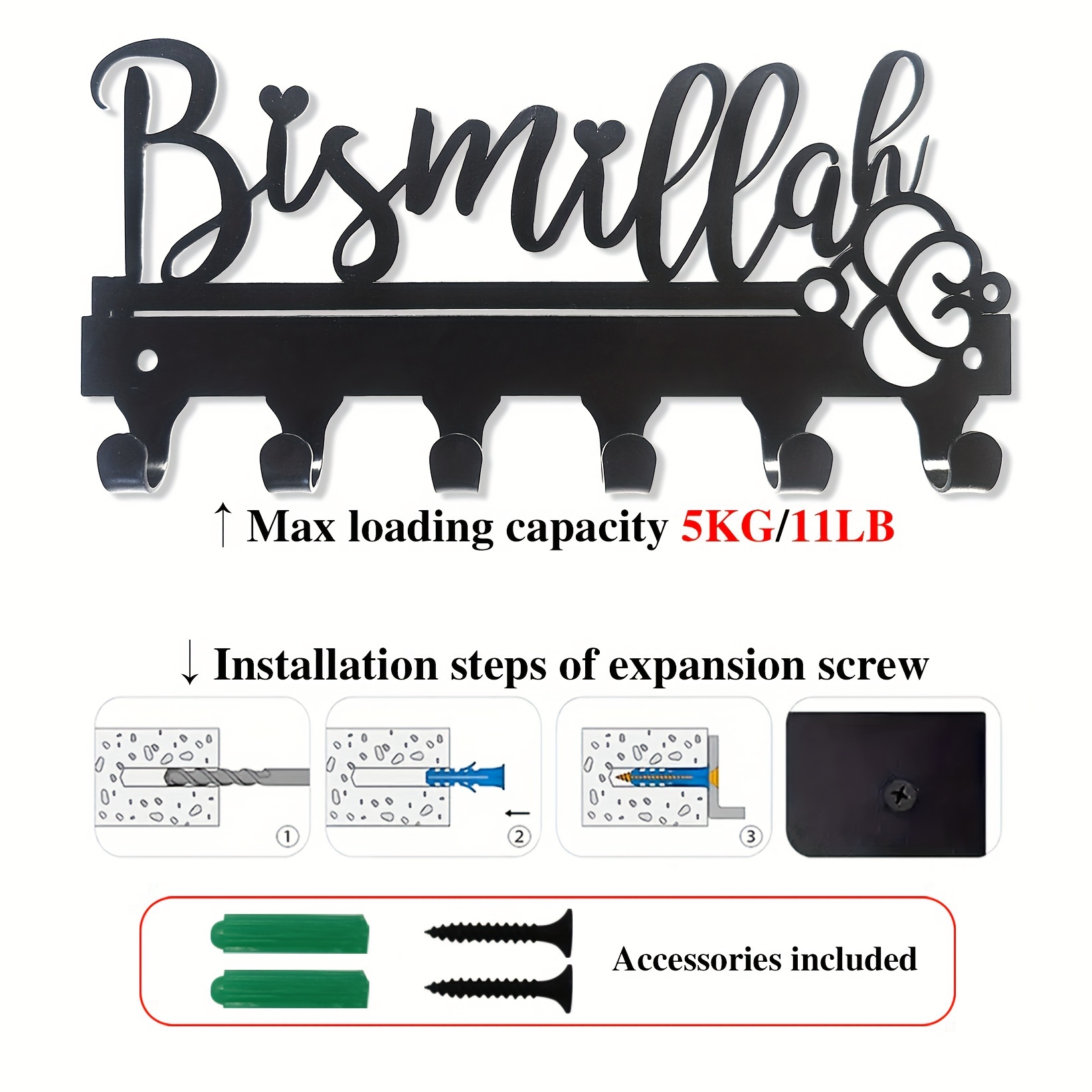 CIFBUY Bismillah Metal Wall Ar - Art Craft Bar ulasan dan harga