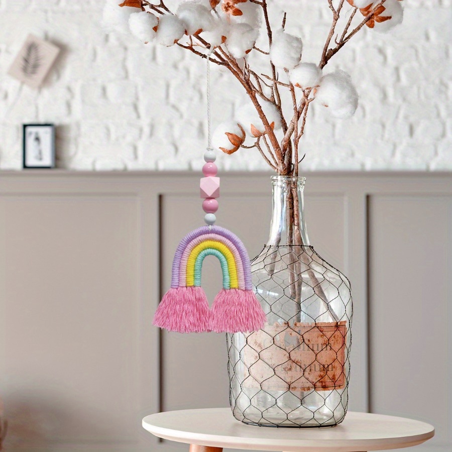 Rainbow Wind Chimes Weaving Mi - Art And Craft For Nursery ulasan dan harga