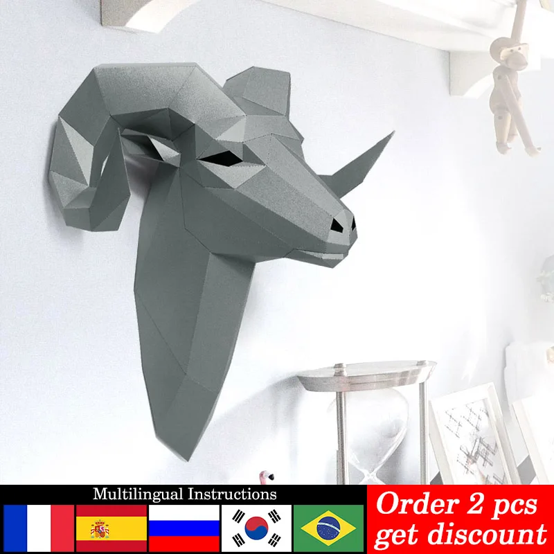 Pre-cut Bighorn Wild Sheep Ani - Art Craft Cardboard ulasan dan harga