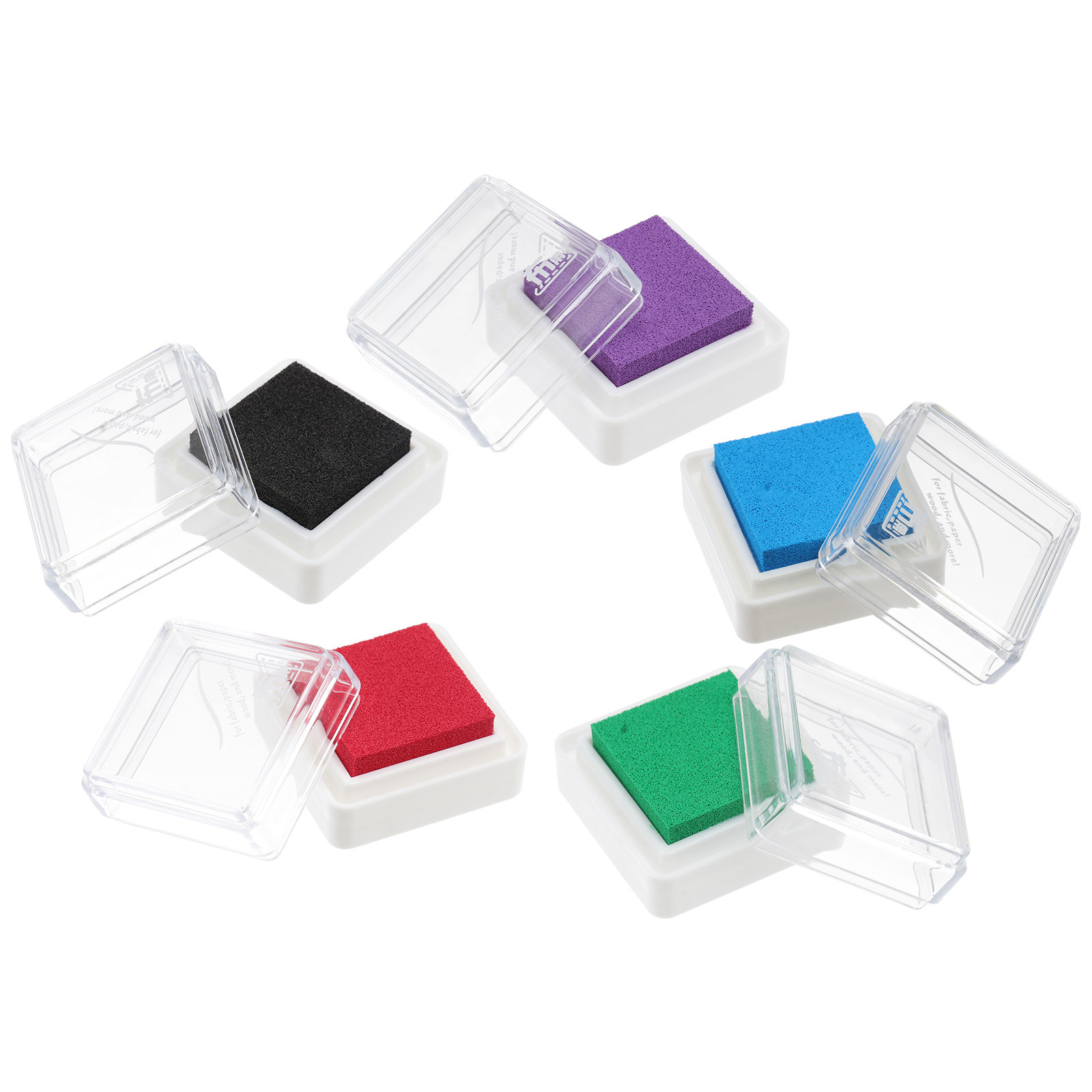 5Pcs Quick-Dry Ink Stamp Pads  - Art And Craft For Nursery ulasan dan harga