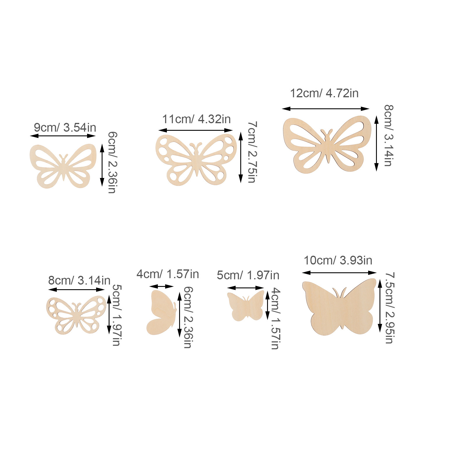16Pcs Butterfly Wall Art Unfin - Art And Craft For Nursery ulasan dan harga