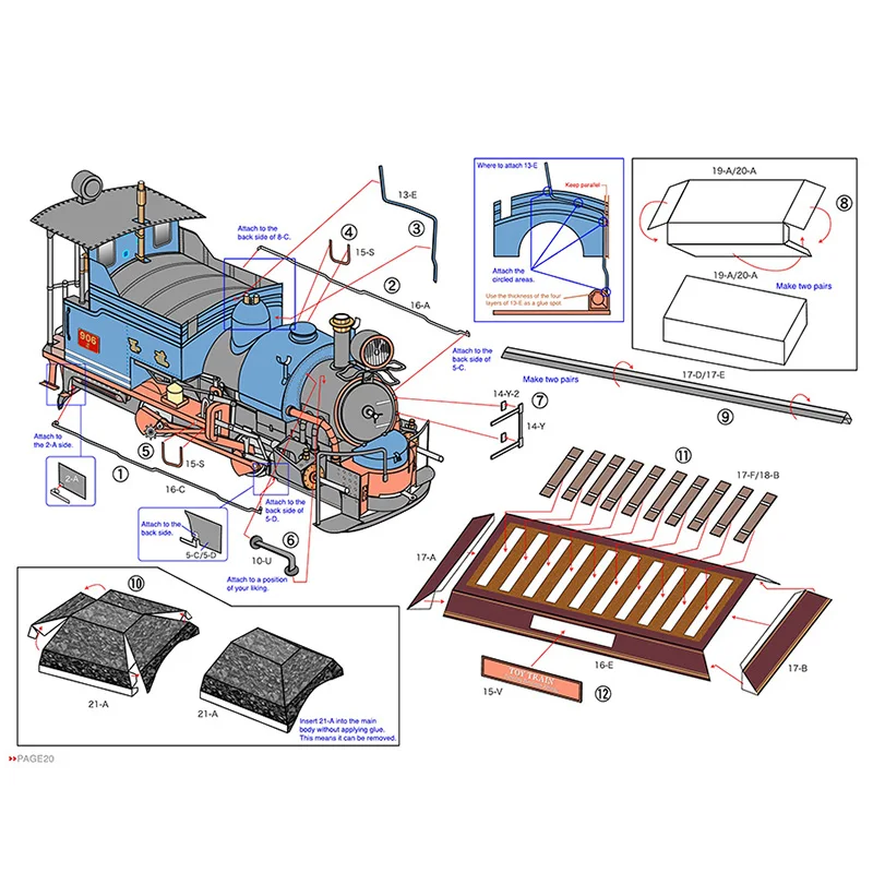 Classic Train Steam Locomotive - Art Craft Cardboard ulasan dan harga