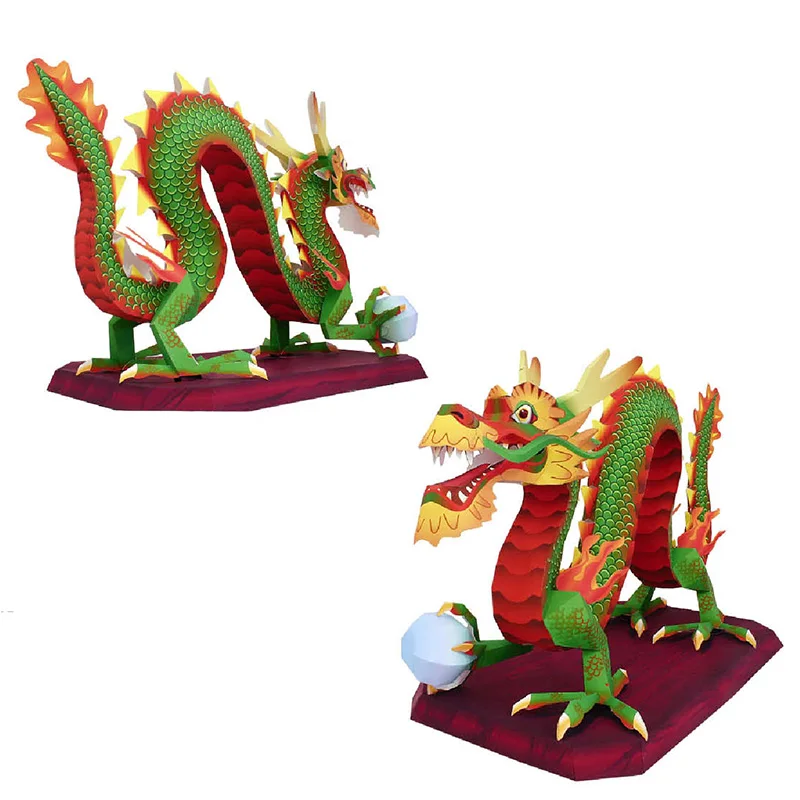 Chinese Dragon Loong Handmade  - Art Craft Cardboard ulasan dan harga