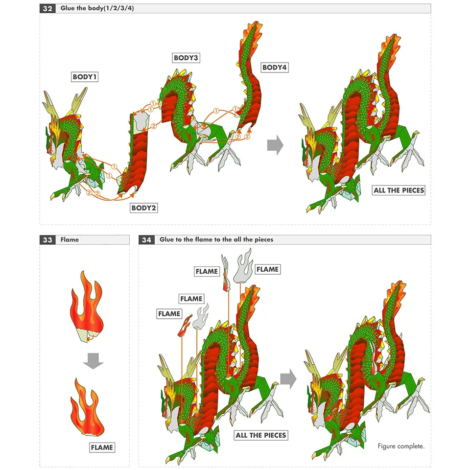 Chinese Dragon Loong Handmade  - Art Craft Cardboard ulasan dan harga