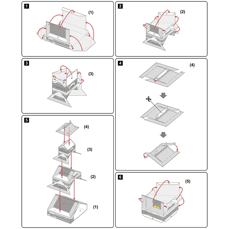 Japan Kumamoto Castle Folding  - Art Craft Cardboard ulasan dan harga